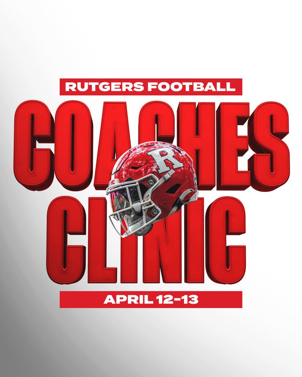 Rutgers Football Coaches Clinic 🪓 🔗 tinyurl.com/RUClinic