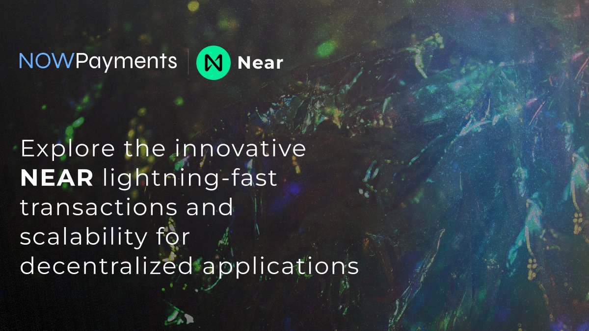 📱Explore the innovative @NEARProtocol lightning-fast transactions and scalability for decentralized applications 🥂With NOWPayments, businesses can seamlessly integrate $NEAR payments, providing customers with efficient payment options: now-l.ink/nearpaym