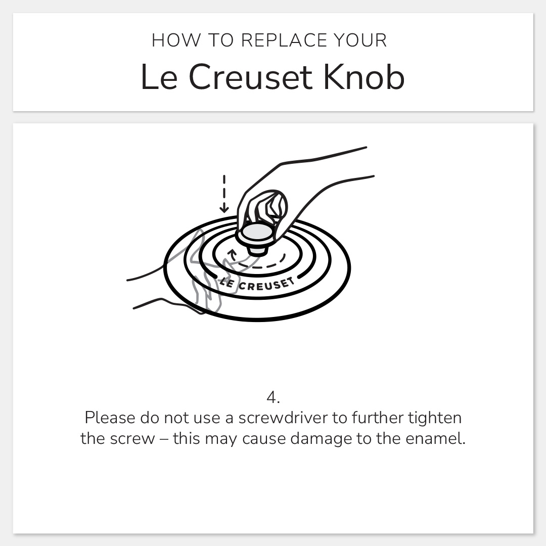 Do you know how easy it is to replace your Cast Iron Lid Knob? See our step-by-step instructions here. 👀