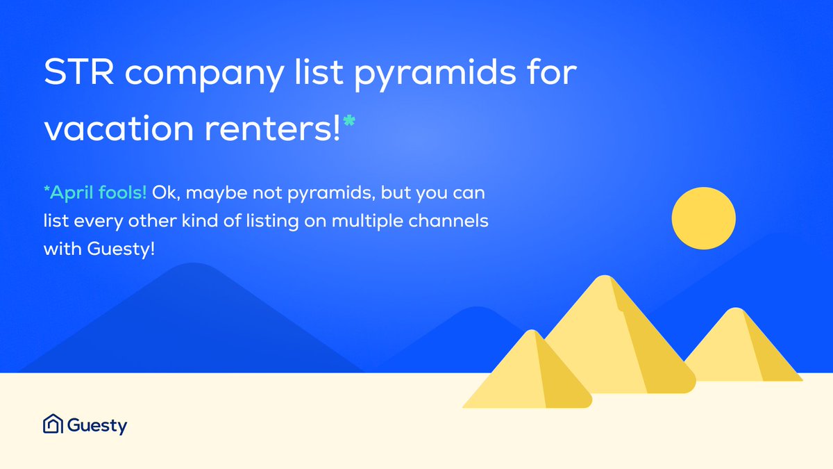 Guesty's tweet image. Did you hear the news?! We are just as shocked!
.
.
.
#aprilfools #aprilfools2024