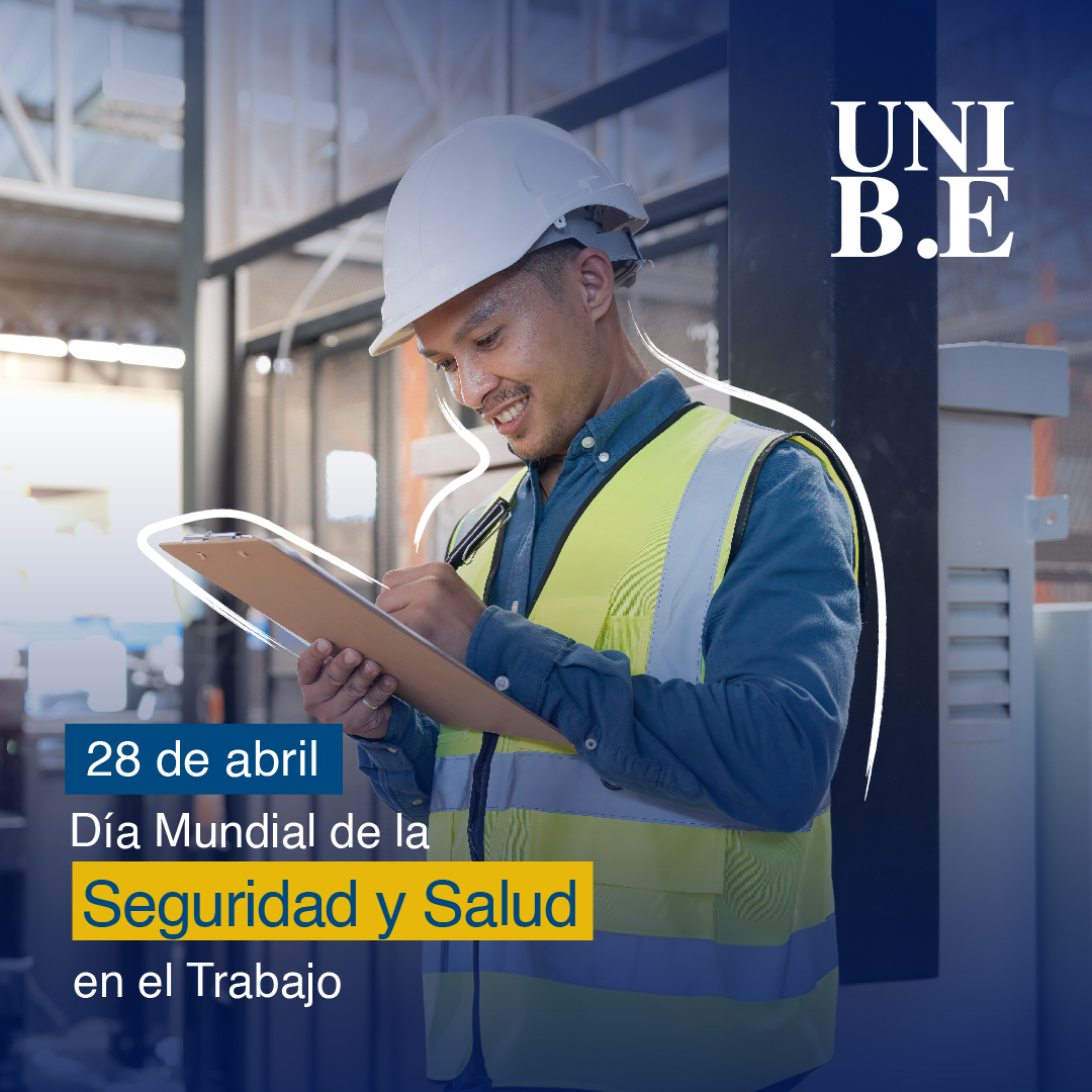 👷‍♂️  En el Día Mundial de la #Seguridad y #Salud en el #Trabajo, reafirmamos nuestro compromiso con el bienestar de todos los trabajadores. 🛡️ En la #UNIBE, velamos por entornos laborales seguros y saludables, porque cada persona merece regresar a casa sano y salvo.