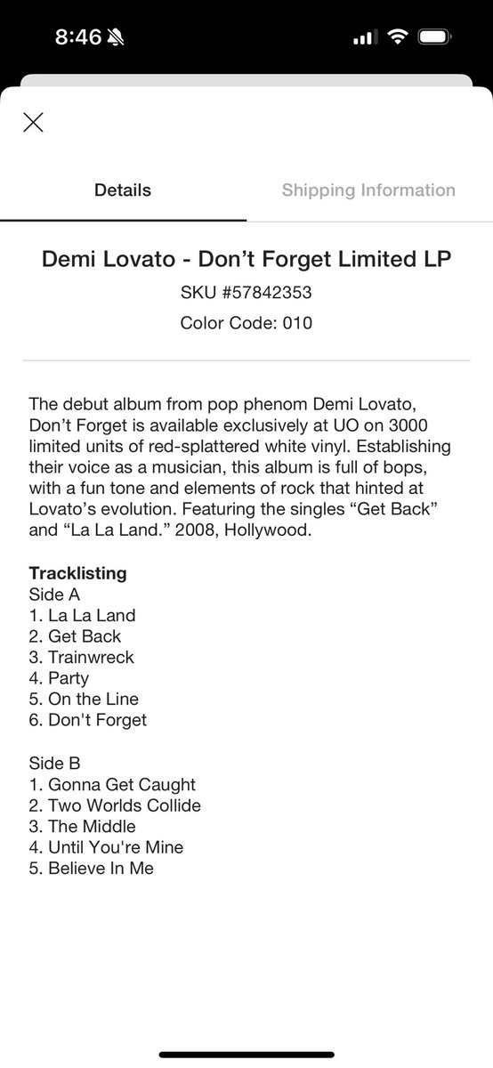 mikaylasversion's tweet photo. @DisneyMusicEmp so limited to 3000 just means nothing now? You could have repressed it in any other color. Yall cant even come up with a different mock up? Really disappointing https://t.co/HEWZL2Nnar