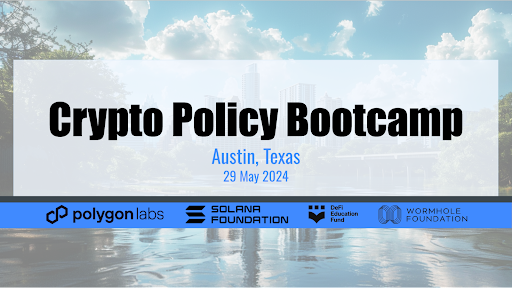 WormholeFdn's tweet image. 1/ @WormholeFdn is joining forces with @0xPolygon, @SolanaFndn, and @fund_defi for a Crypto Policy Bootcamp - Consensus Edition on May 29, 2024 in Austin. You are invited to apply and join! 

Details 👇