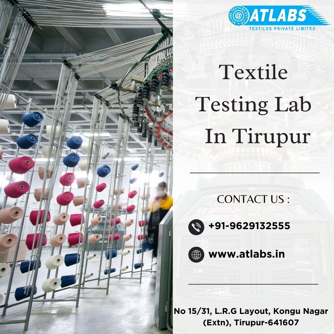 Textile Testing Lab in Tiruppur......

#textiles #testingservices #ISO9001:2015 #testinglab, #testingpartner, #bestquality, #trustedtextile, #TextileTesting, #topnotchgarments, #qualitytesting, #premiertextile #qualityassurance #FabricTesting #GarmentsTesting #TiruppurLab