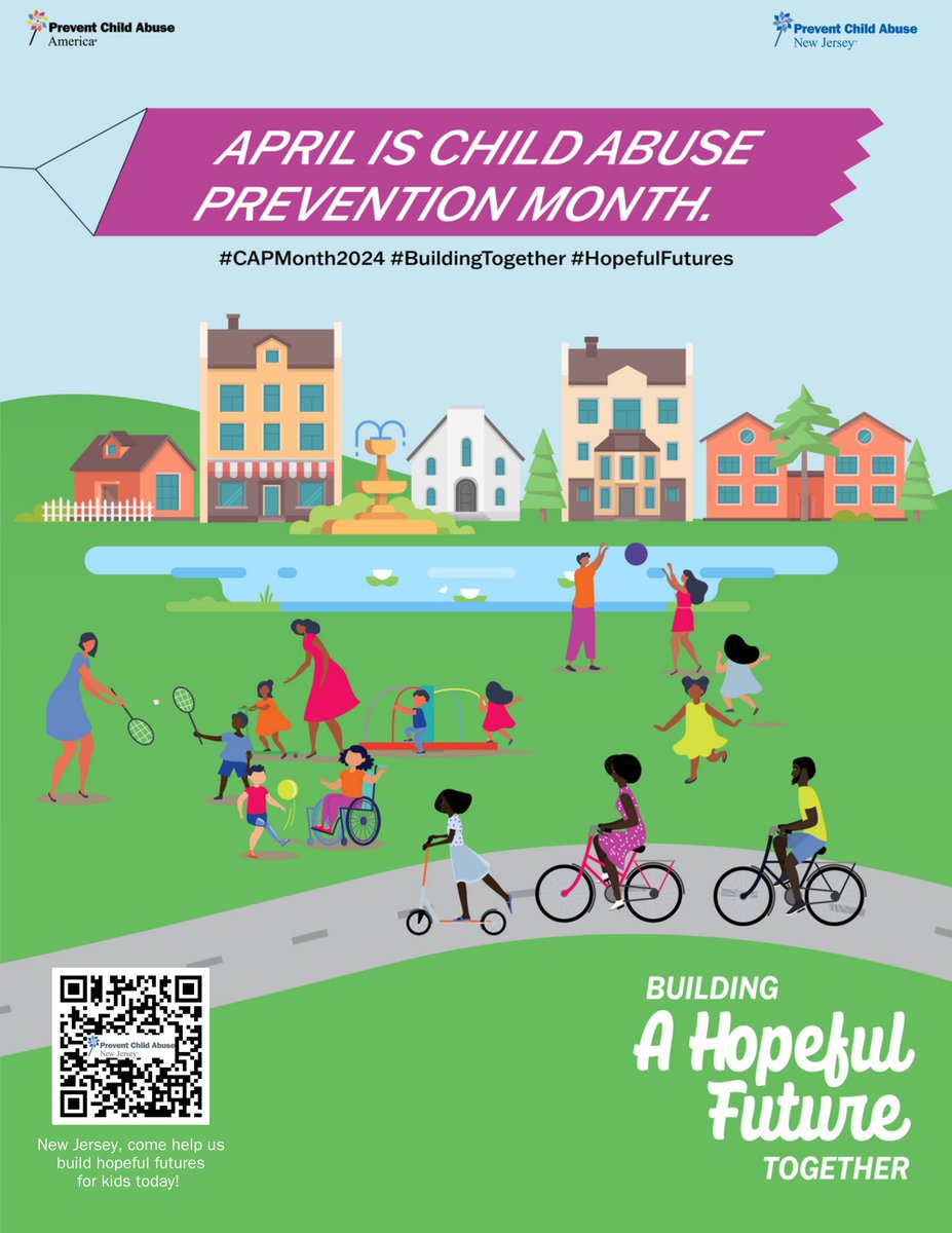 April is Child Abuse Prevention Month - dedicated to raising awareness and preventing child abuse and neglect. All children deserve to grow up happy, healthy and prepared to succeed. Your support makes a difference! #CAPMonth2024 #BuildingHopefulFutures