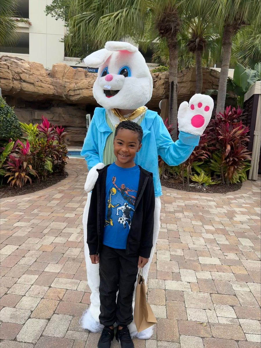 Look who stopped by Grotto Pool yesterday! Thank you to the #EasterBunny, Bradley and everyone who joined our annual #Easter egg hunt. 🐰🥚