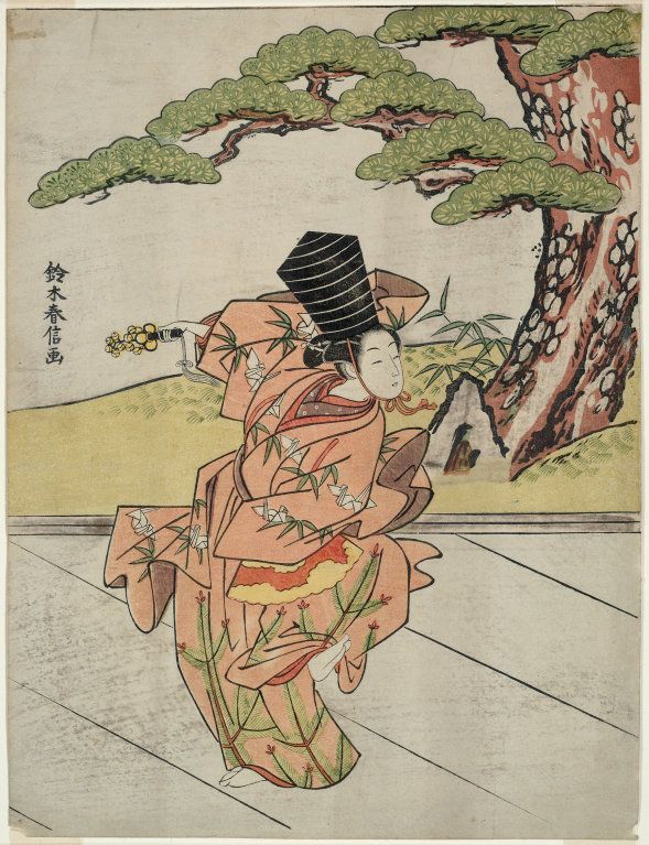 Female Sanbaso #Dancer | Suzuki Harunobu, c. 1766/67 #artist #japanese