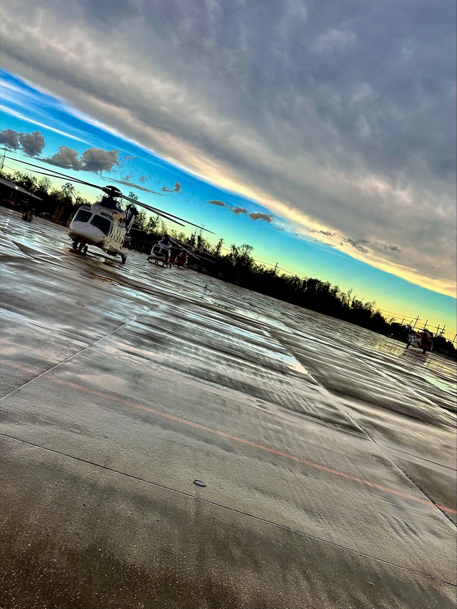 We kick off the new week with a cool shot from Houma, Louisiana following a rain shower on the bayou with a peaceful blue sky behind. An AW139 in the foreground leads a line of helicopters ready to tackle the workload ahead. Many thanks to Line Customer Service Representative