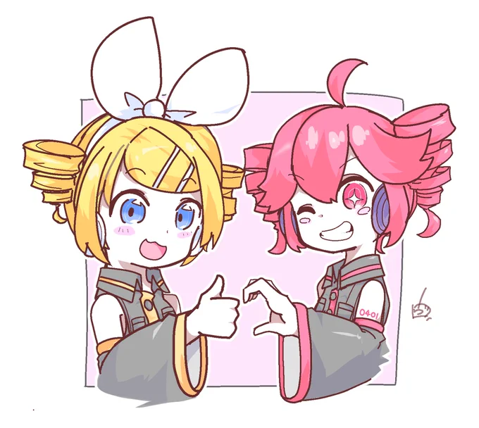 おかえリンちゃん おめテト#重音テト誕生祭2024 #鏡音リン 