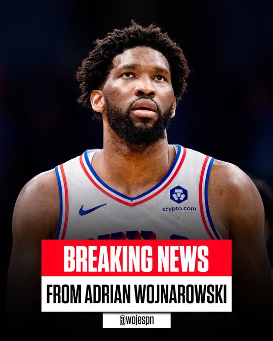 ESPN Sources: Philadelphia 76ers star Joel Embiid is nearing a return and expected to play this week. The reigning MVP has been out since January 30 with a left meniscus injury. His status for Tuesday vs. OKC is expected later today.