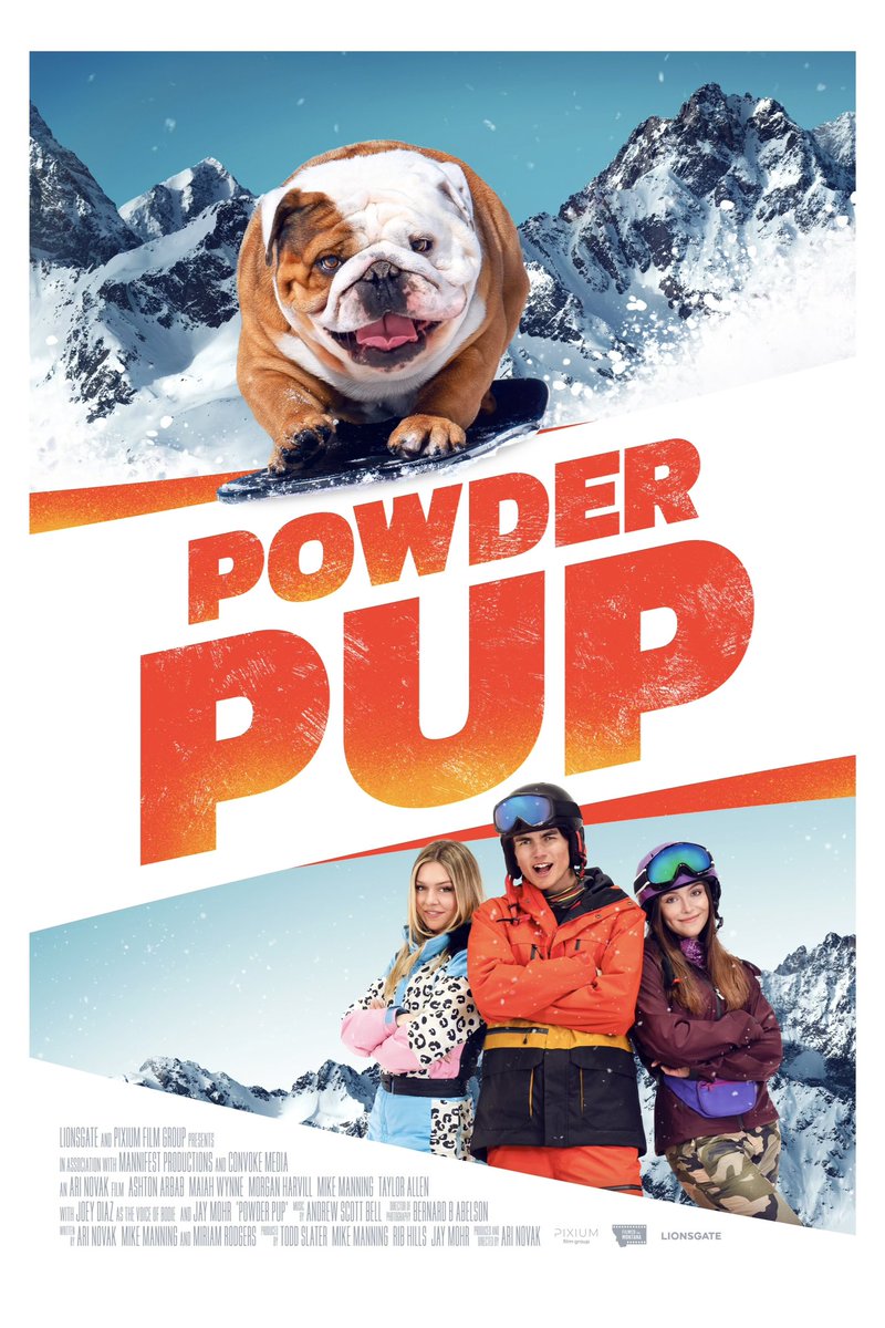 My new movie “Powder Pup” is OUT NOW !! From <a href="/Lionsgate/">lionsgate</a> available on <a href="/PrimeVideo/">Prime Video</a> 

Congrats to all the cast and crew on the immense hard work we put into this project. Miss you all and hope to see you soon❤️ #powderpupmovie

Go Watch !!

-A