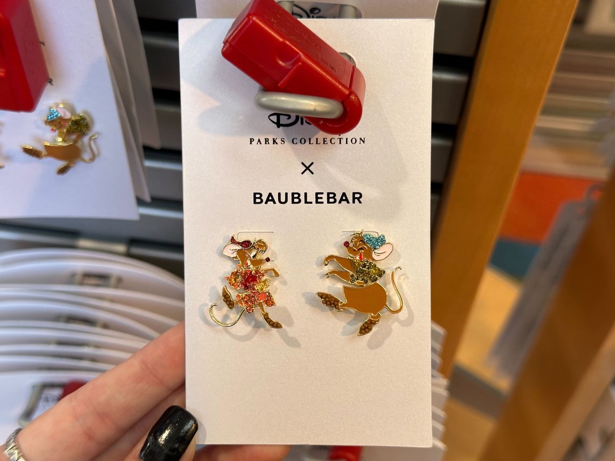 BaubleBar Earrings
📍Bayview Gifts at Disney’s Contemporary Resort
🏷️ $50 each
- Up House
- Pascal from Tangled
- Jacques and Gus from Cinderella