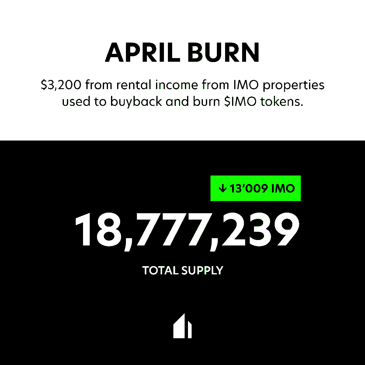 IMO__Invest's tweet photo. The burn for April is here! 🔥 

13'009 $IMO for 3200$ have just been bought and burned.

The buy : https://t.co/j1lNzuDE2f
https://t.co/okOwOc87PL

The burn : https://t.co/p2x5v1fEGo https://t.co/pA5r39EIgl