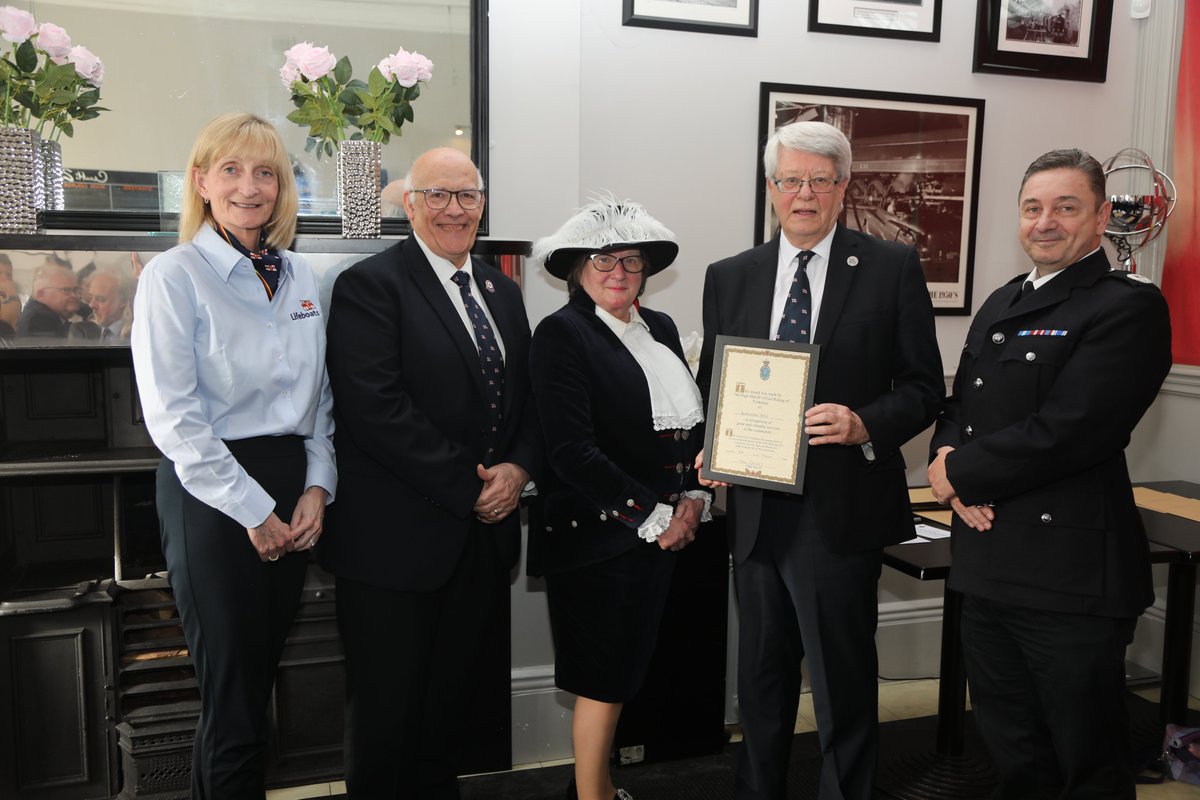 The end of March High Sheriff awards #Bridlington #RNLI