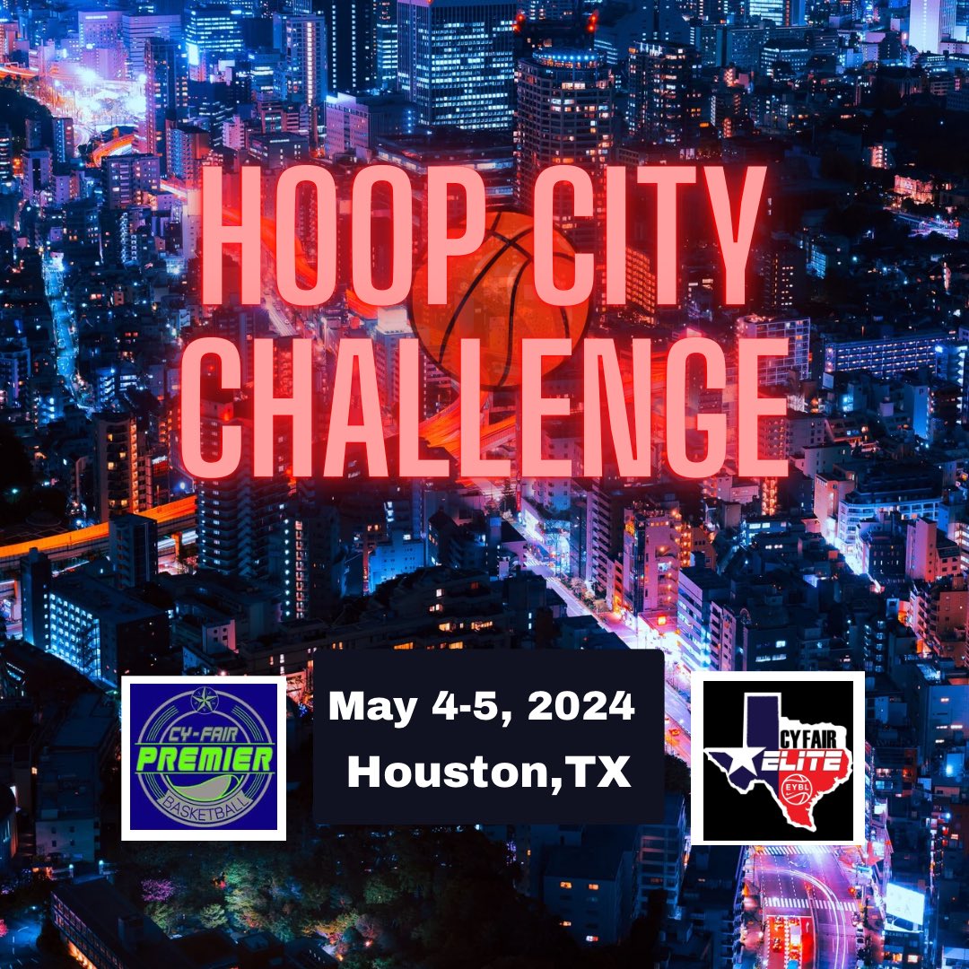 Join us May 4-5 in Houston, TX as we bring you the Hoop City Challenge. EYBL, Select 40, E40 and strong independents have committed to the event. Don’t miss out