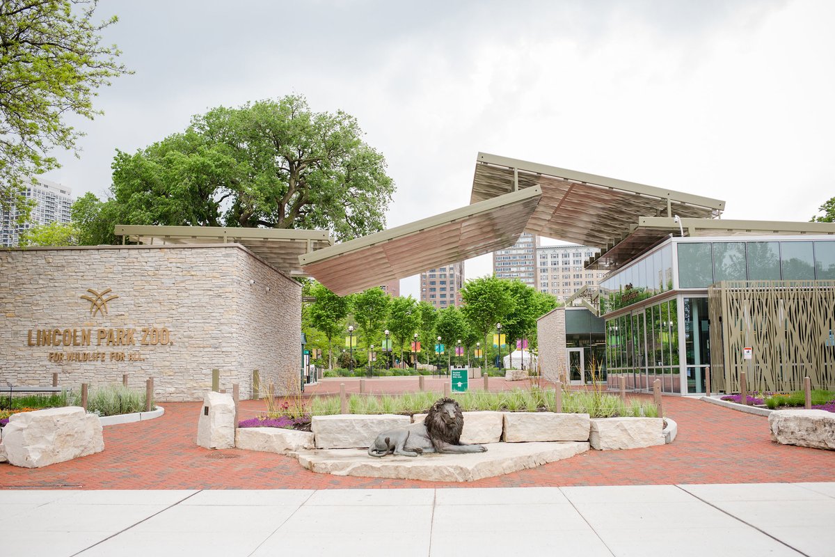 #IMLSmedals finalist @lincolnparkzoo inspires the communities to create environments where wildlife thrives in our urbanizing world. More than 3 million visitors each year are welcomed by Adelor the lion statue at the East Gate! 🦁 #IMLSMedals 📷: Eleonora Paonessa