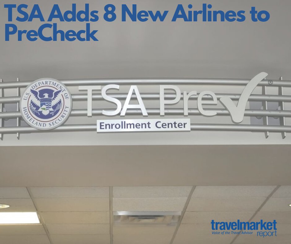 TravelMktReport's tweet image. The TSA is broadening the reach of its PreCheck program, welcoming eight new airlines onboard: Air Premia, Air Tahiti Nui, Air Transat, Bahamasair, BermudAir, Iberia, La Compagnie, and New Pacific Airlines.
#TravelNews #TSA #PreCheck #TMR 

Read More: ow.ly/BgJN50R5Hnh