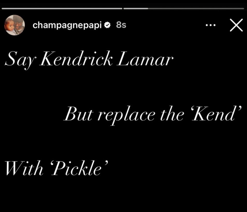 Drake responded to Kendrick Lamar in a now deleted Instagram story‼️ 😳