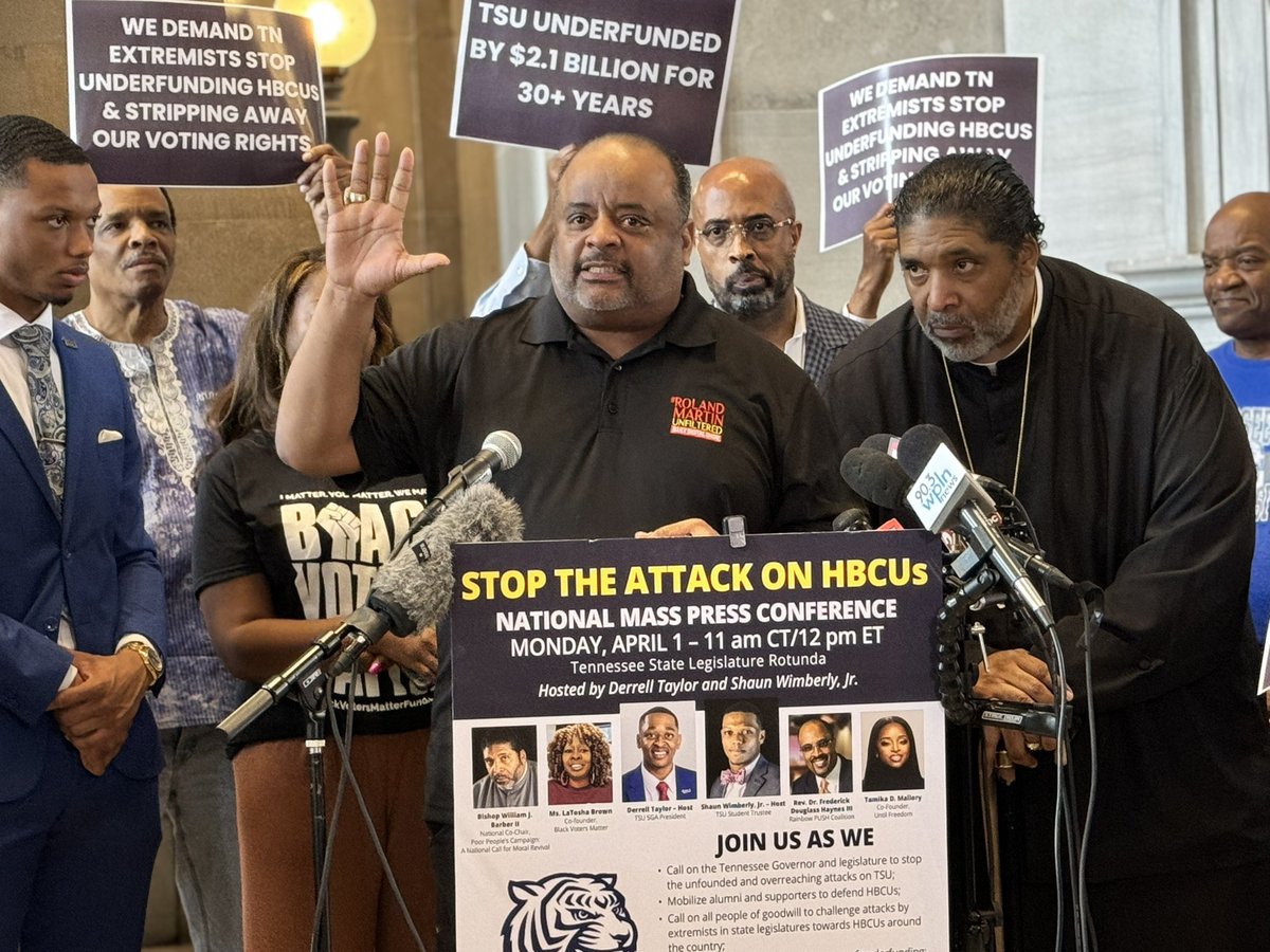 @TSUedu @RevDrBarber @fhunscripted @rolandsmartin is addressing the urgent need to support HBCUs. Why all of the sudden the interest in @TSUedu?  Ask yourself, how many public colleges went through 5 audits in one year? We cannot have strong institutions when they are consistently under attack. #TSU2Billion #TSU