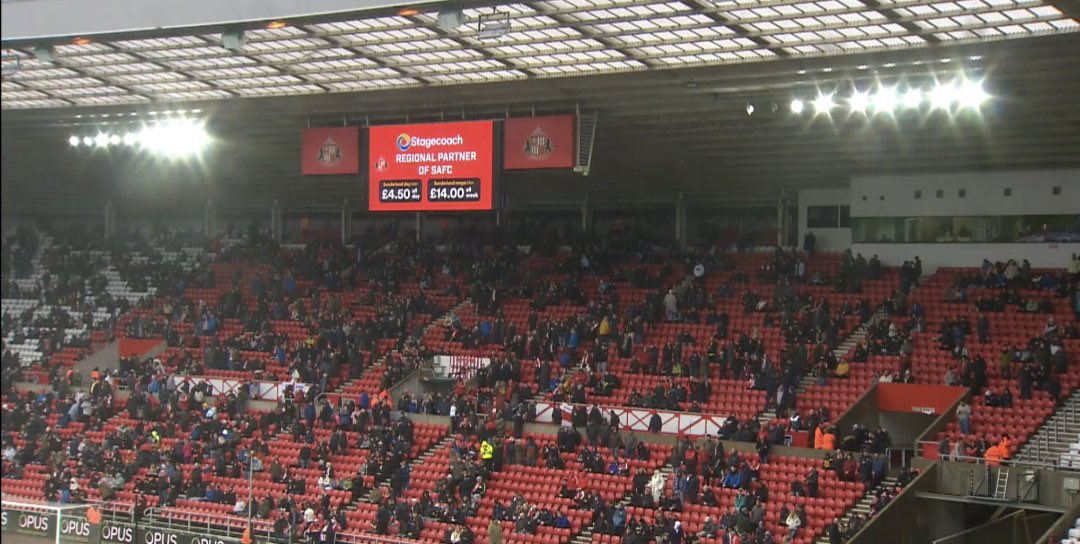 NUFCWill1892's tweet photo. That 40,000 average attendance at the stadium of shite looks a bit light for a bank holiday. 😳

#NUFC #SAFC https://t.co/xxG8gGaVHj