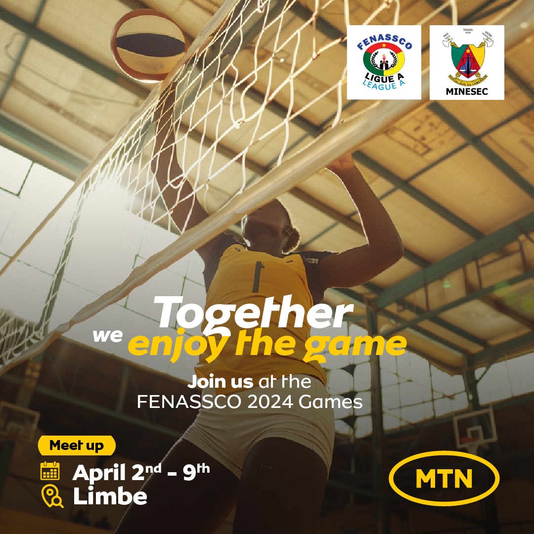 MTNCameroon's tweet photo. Chosen by Africans as the #1 preferred brand for several years now, MTN is committed every day alongside african populations for the development of the continent.

In the field of sports, in addition to the University Games for nearly 20 years, MTN Cameroon continues to support the youth through the National Federation of School Sports, in Category A.

From April 2nd to April 9th, 2024, we invite you to join us in LIMBE.

The MTN Foundation, on the other hand, will be present for a broad awareness campaign for child protection.

All the hot and crispy images and information will be available on our digital platforms and the YaMo channel on Ayoba.