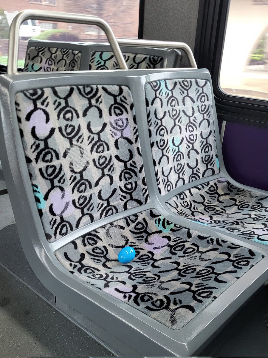 The bunny rides <a href="/PGHtransit/">Pittsburgh Regional Transit</a>! Happy belated #Easter!