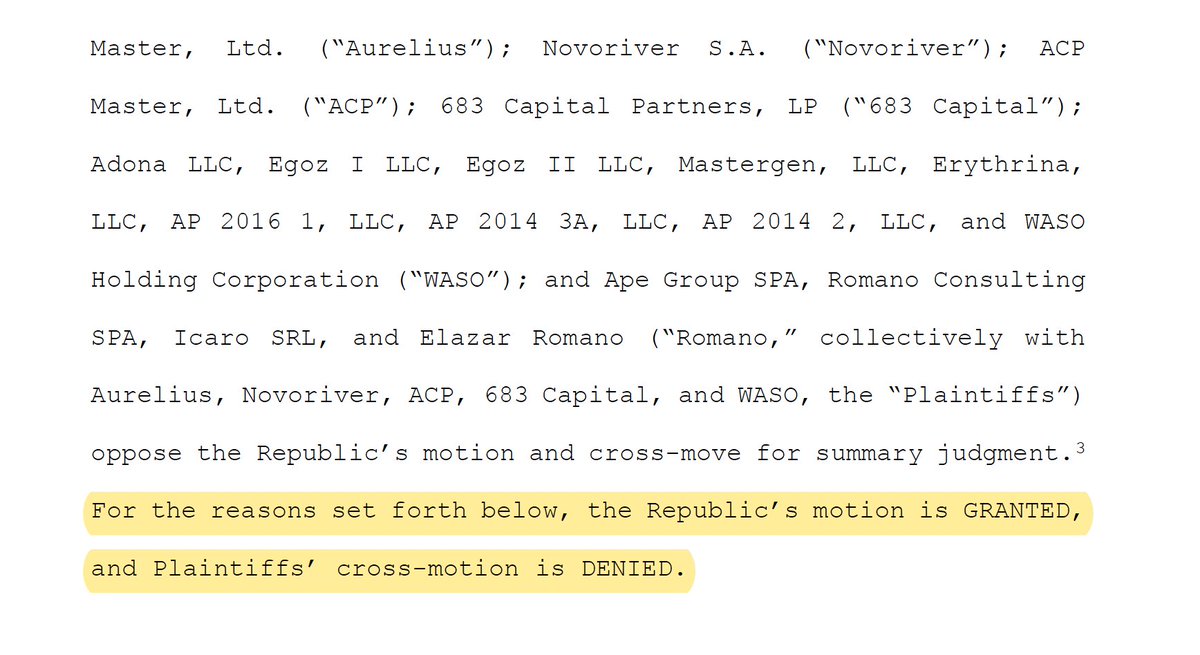 TommyBarbanBA's tweet image. Casó Cupón PIB en EEUU: Ganó Argentina!!! Preska acaba de fallar a su favor en el juicio en el que fondos supuestamente perjudicados por el no pago del cupón en 2013 le reclamaban cientos de millones de dólares.  Ampliaremos