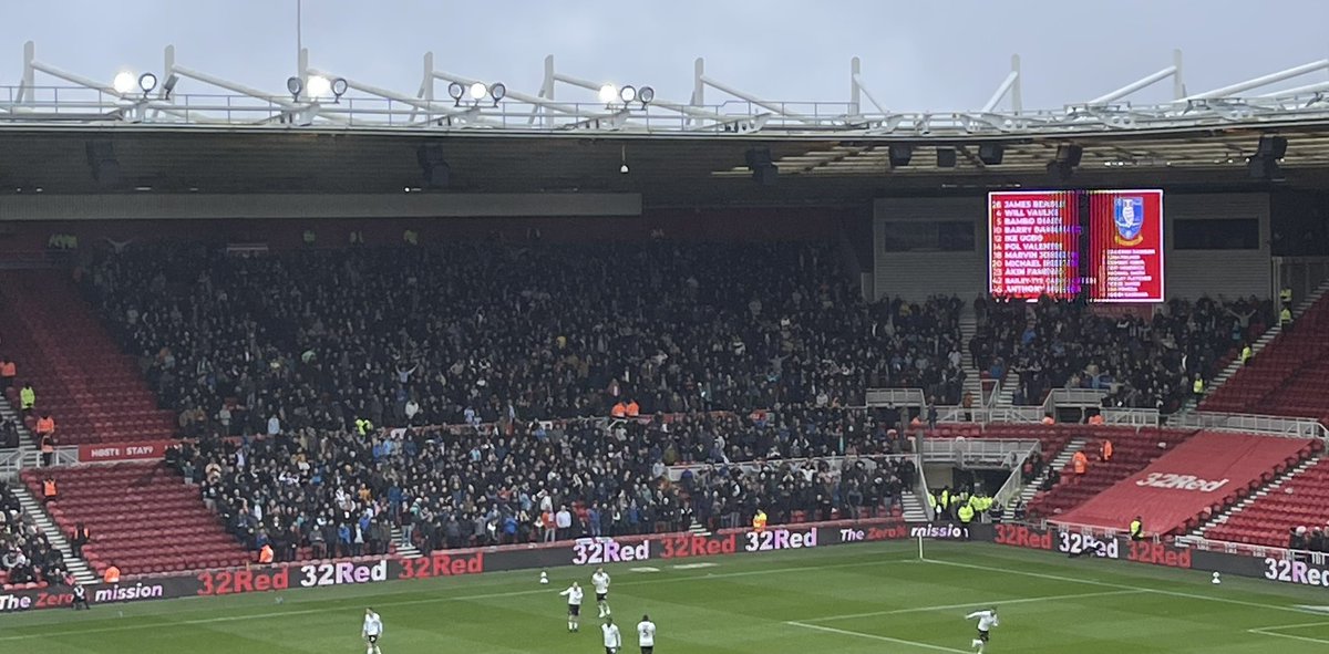 Awaydays23's tweet photo. Sheffield Wednesday at Middlesbrough today #SWFC https://t.co/ecUwJc7jEb