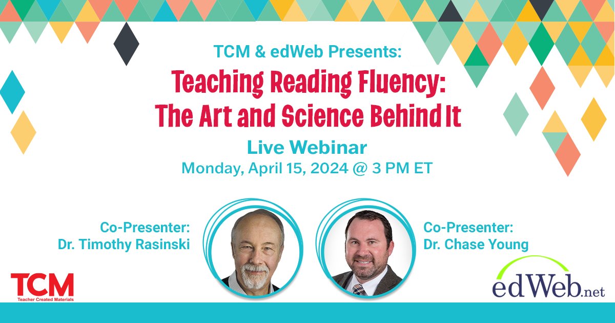 Discover a more complete understanding of reading fluency! 📖⚡ Join Dr. Timothy Rasinski (@TimRasinski1) and Dr. Chase Young (@ChaseJYoung1) as they define reading fluency and its role in the development of proficient readers. Register NOW: hubs.ly/Q02qByHl0