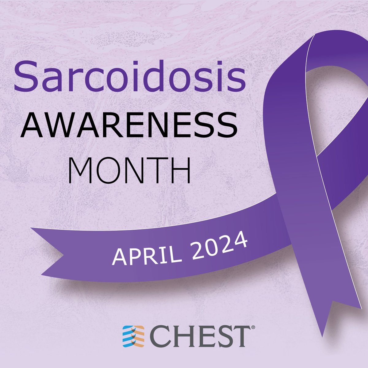 April is #SarcoidosisAwarenessMonth - to help raise awareness, read the latest findings from @journal_CHEST and submit your research to further our understanding and improve chest medicine and patient care: hubs.la/Q02r6cWh0 #Sarcoidosis #MedEd