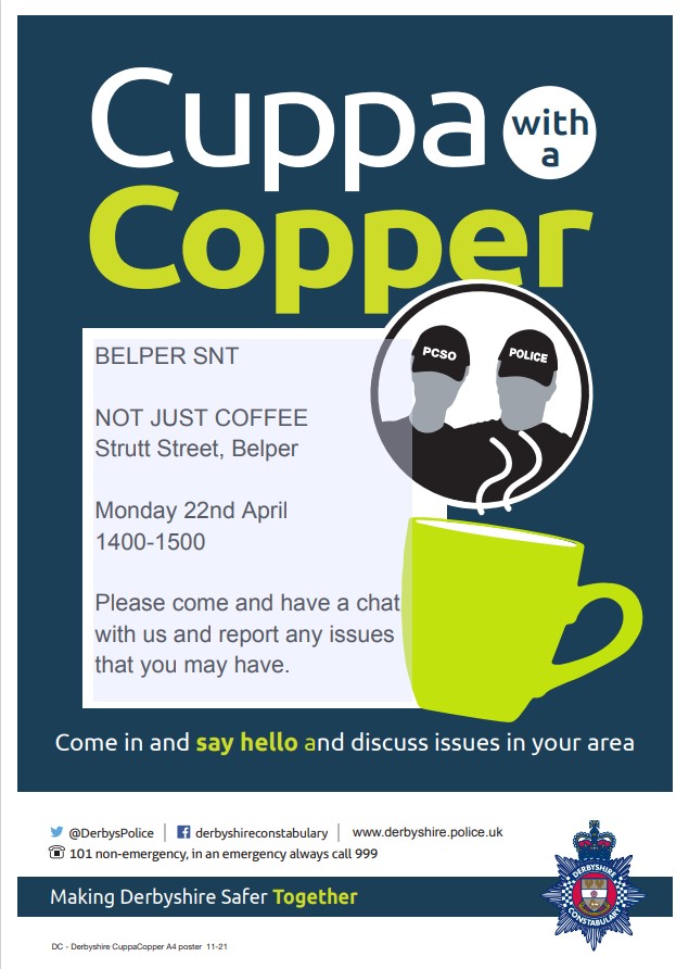 ⏰ ⏰ Date for your diary⏰ ⏰ We are going to be at NOT JUST COFFEE on the 22nd April. Come and have a chat with us and discuss any concerns that you may have. We hope to see you there.