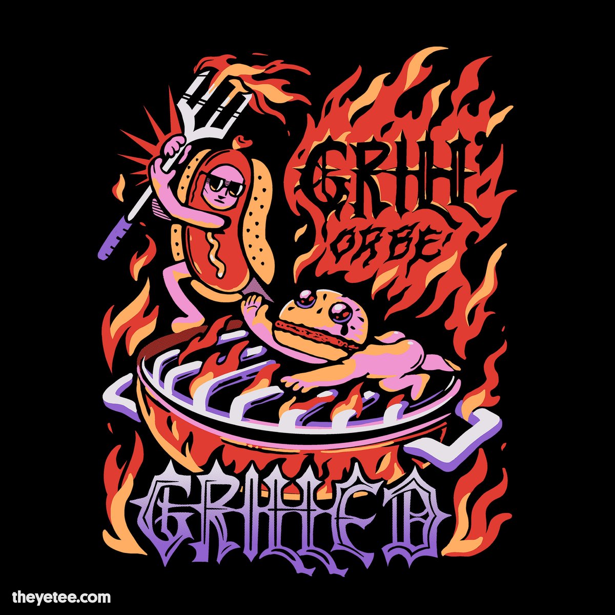 「Some people are cut out for the grill li」|The Yetee 🌈のイラスト