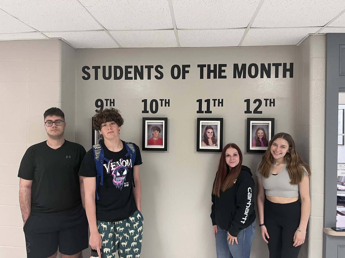 Students of the month SHOUT OUT! Recognized by Business/Facs/Ind Tec dept. #WestWay