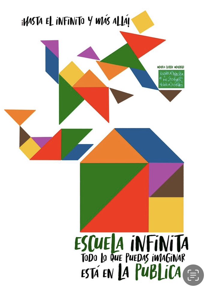 #MatricúlateEnLaPública porque a pesar de los recortes del gobierno madrileño es la única que incluye, acoge, educa y forma a todo el alumnado.
#EligeLaPública porque es la mejor educación posible.

mareaverdemadrid.blogspot.com/2024/03/escuel…