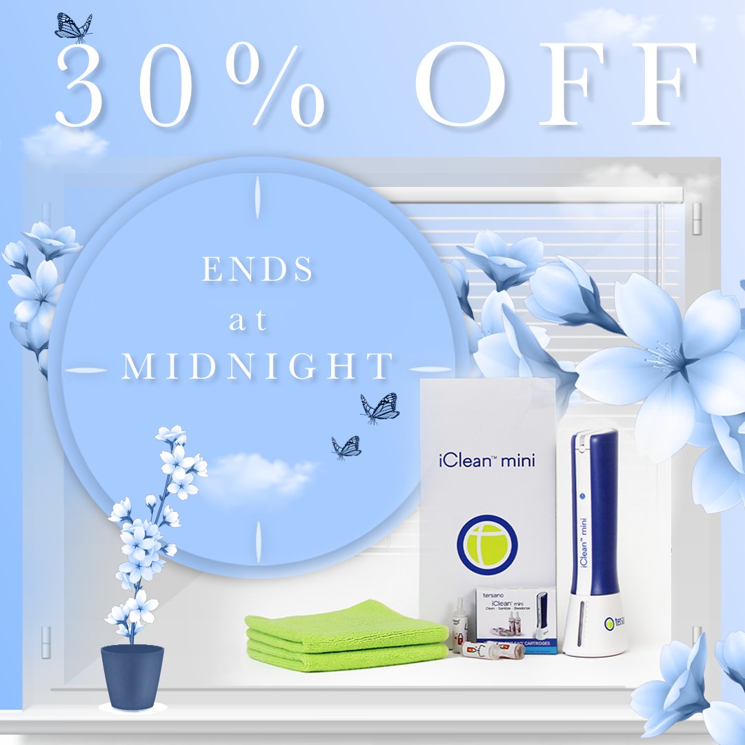 MyTersano's tweet photo. ✨Last Chance for 30% Off✨
 
Looking for a fresh start? Be out with the old chemicals and in with your all-new iClean mini Starter Kit. Shop now to sweep in the savings - 30% off ends at midnight! (EST)
 
Shop now 👉 https://t.co/93veTGOVru https://t.co/pzIO1oIhwd