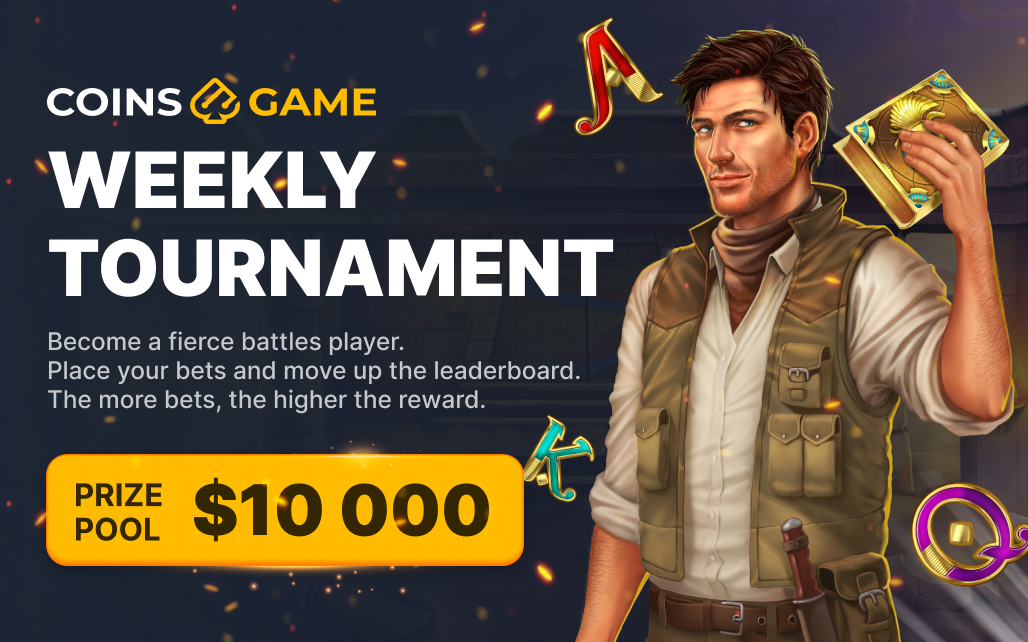 CoinsGame's tweet photo. TEST YOUR LUCK AND BE REWARDED
🏅Weekly tournament at https://t.co/0scVzvNRgC is your chance to win $5,000.

Join the tournament at https://t.co/3rtP3L5wfp It's time to show what you've got! 👉 https://t.co/Ggig1dX3QW https://t.co/hDhfiIpJ3U