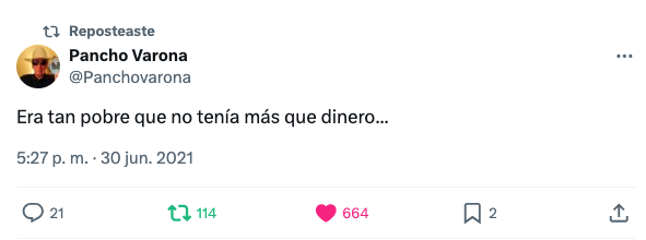 verdektk's tweet photo. Hace unos años, compartía este tweet de Pancho Varona. Qué poco sabía del significado de esta frase y cuánto he aprendido de ella. https://t.co/lXx6HHvPAe