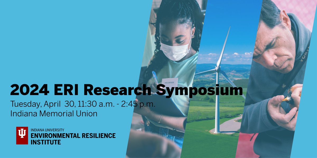 IU FACULTY & GRAD STUDENTS: Register now for our April 30 Research Symposium, featuring a talk by the Nelson Institute's Daniel Vimont and lightning presentations of IU faculty and graduate research related to climate and sustainability. eri.iu.edu/news-and-event…