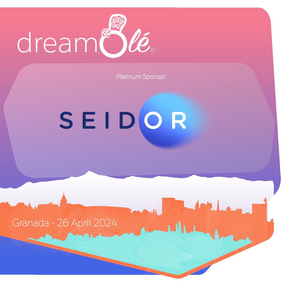 📢 We start Monday with a lot of news... 📢
This year we will have again with <a href="/seidor/">SEIDOR</a> as ⚪ Platinum Sponsor ⚪, WELCOME!!
Don't forget to stop by their stand on April 16th at #dreamOlé24.

#TrailblazerCommunity #SalesforceOhana #Spain #Granada
