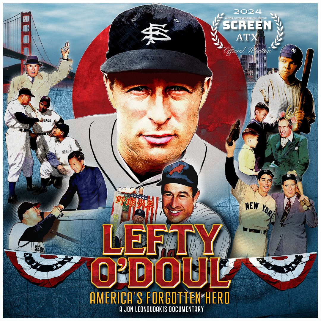 jonl24's tweet image. Stoked! My short documentary film, "Lefty O'Doul: America's Forgotten Hero" is an official selection for the 2024 Austin International Film Festival!

Screening will be either 4/27 or 4/28 and will share deets soon.

#leftydoc