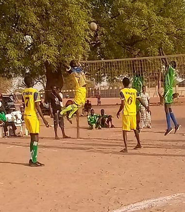 The volleyball match piqued my interest.