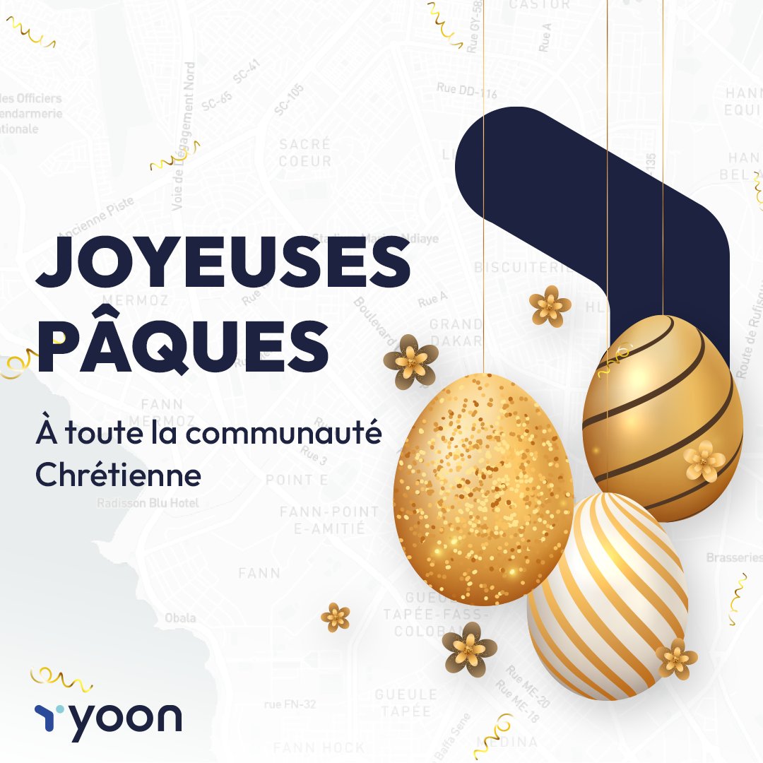 YoonAfrica's tweet photo. Joyeux lundi de Pâques !
Que cette journée soit remplie de joie, de partage et de doux moments en famille et entre amis.

#YoonSenegal #Paques2024 https://t.co/TwZoYjJdB7