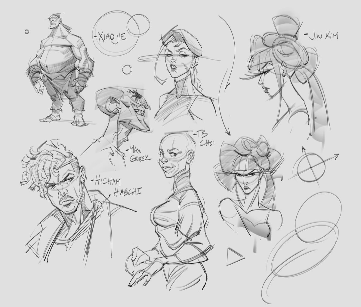 saqomolo's tweet photo. An exercises I try to do often is what I call master copies of artists whose work I admire:) I think it's a great way to learn from the best and see how other artists simplify, and design thefigure. #mastercopies #comicbookart #jinkim #maxgreek #tbchoi #hichamhabchi #xiajie https://t.co/AhWi1gef1u