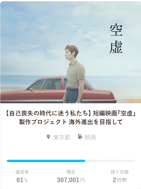 oth_film's tweet photo. 1時間前にして、60%達成しました！
皆様ありがとうございます！ https://t.co/U9xVQ03HhF