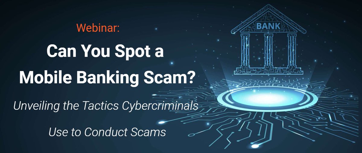 Zimperium's tweet photo. Join our webinar tomorrow at 10am CT to find out the 3 R’s that are critical to the #MobileBanking sector for protecting customer assets and safeguarding institutional integrity: https://t.co/rDrSyP8aXF #BankingTrojans #MobileSecurity #MobileFirstSecurity https://t.co/Dbf2YVxvEd