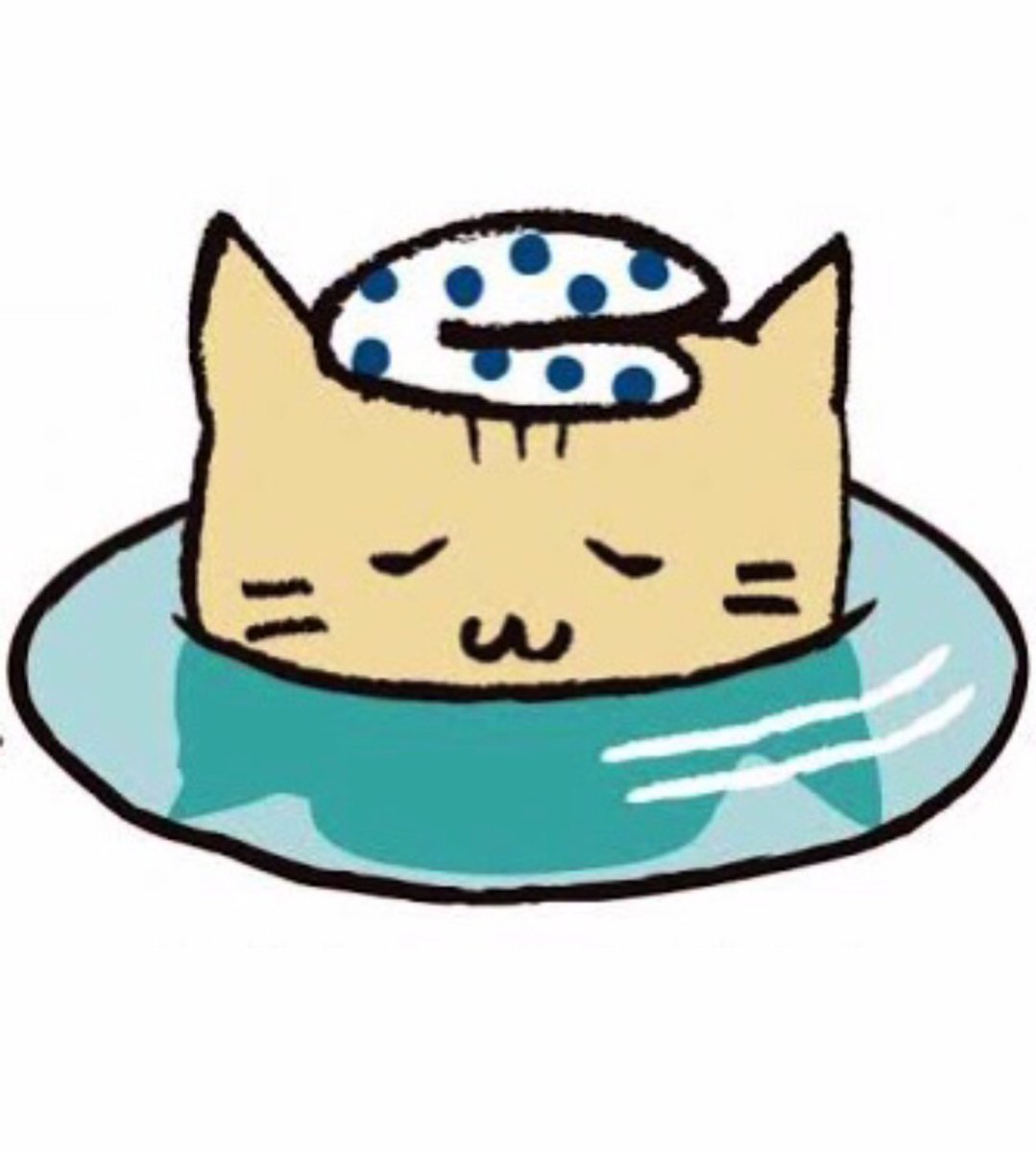 「Nukunuku-san, a cat who enjoys bathing i」|Mondo Mascotsのイラスト