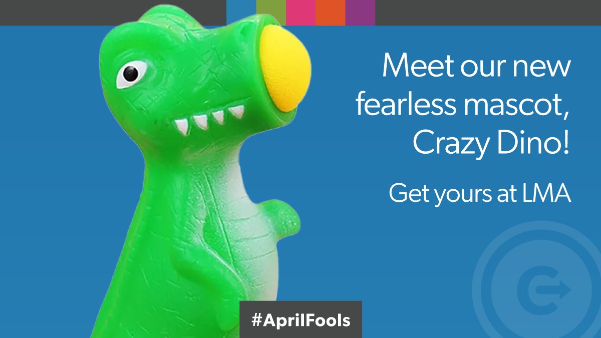 Announcing Content Pilot's new mascot, Crazy Dino! Birds are out, dinos are in.

#CPCelebrates #AprilFools‍‍‍‍