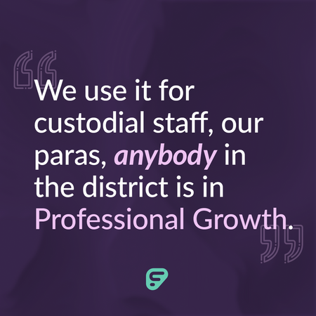“We use it for custodial staff, our paras, anybody in the district is in Professional Growth. We can customize the rubrics that we use for each of those different jobs that we have in our district. It has been great for us.” 🔗ow.ly/nAVI50R5Ik8