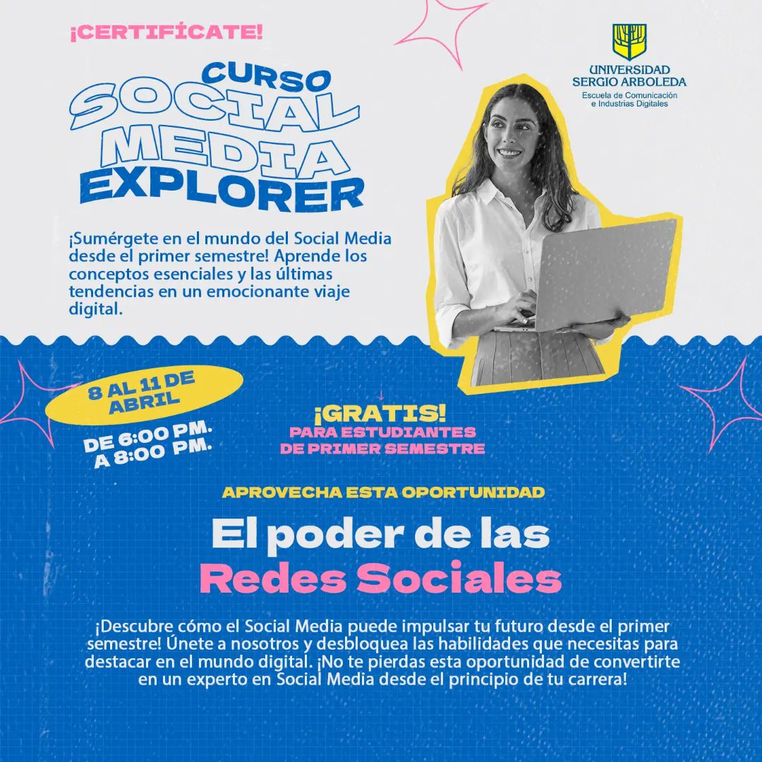 Contenta de compartir en este curso cerrado #socialmedia #explorer para nuestros estudiantes del programa de Comunicación Social y Periodismo Digital, primer semestre, allí dictare un fantástico módulo sobre #personalbrandign y #presenciadigital #ktposcaster