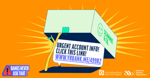 Don't be an April Fool. Become an expert scam spotter instead. Visit our website to learn about some of the things banks never ask, but scammers do: trst.in/qBaSUj